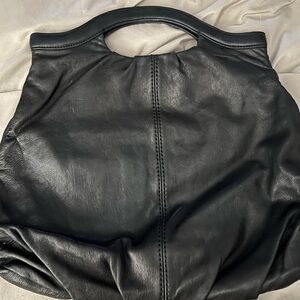 Vintage Gap Genuine Leather Large Handbag Clutch Style Bag